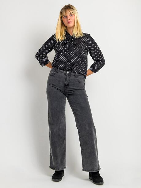 Jeansy z szeroką nogawką