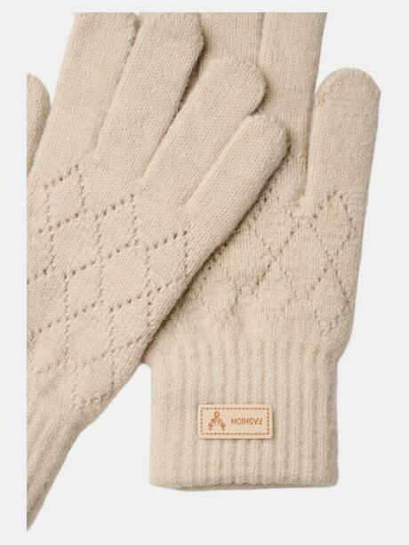 Rękawiczki damskie ze wzorem