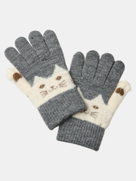 Rękawiczki z uroczym wzorem