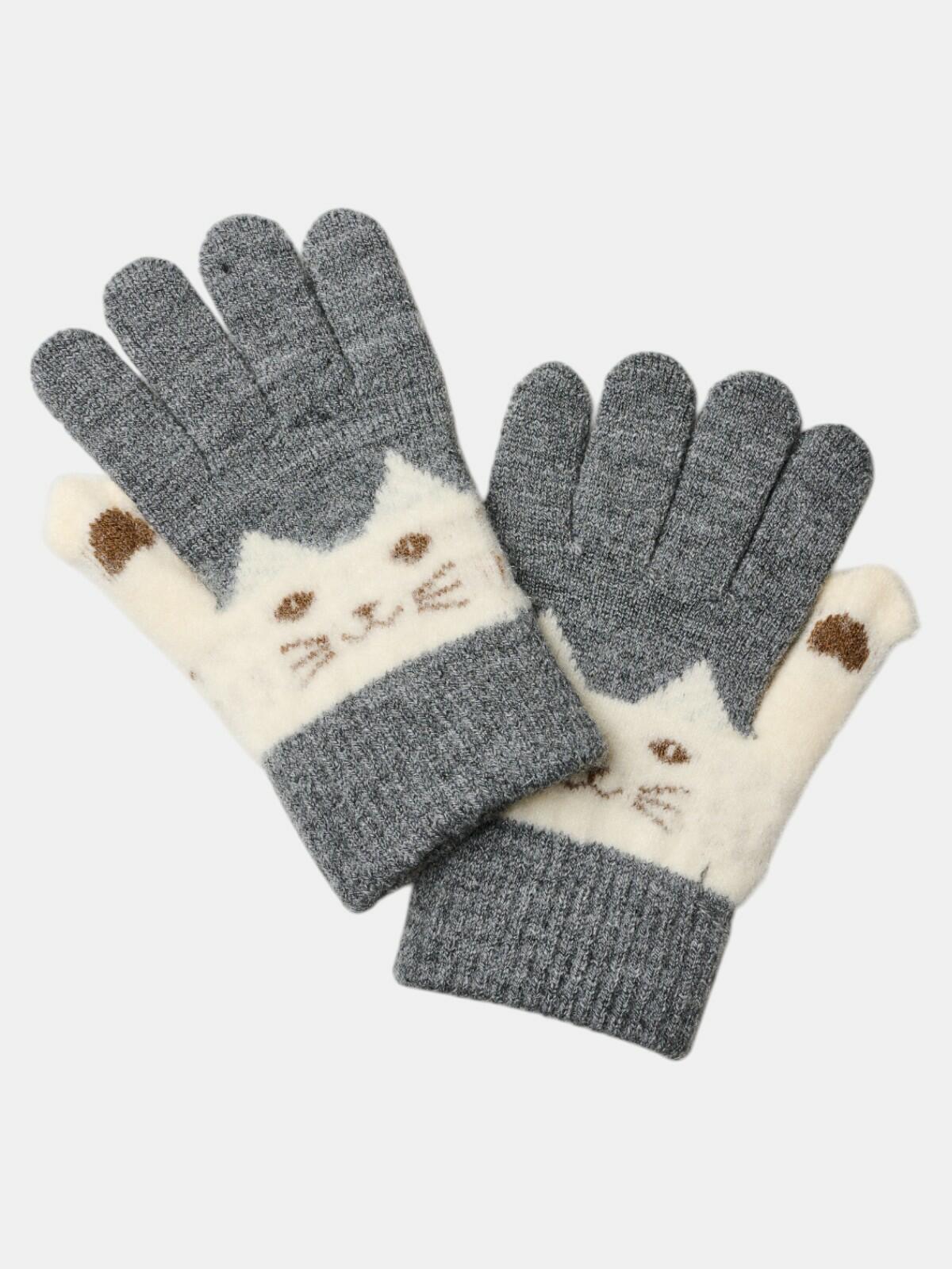 Rękawiczki z uroczym wzorem