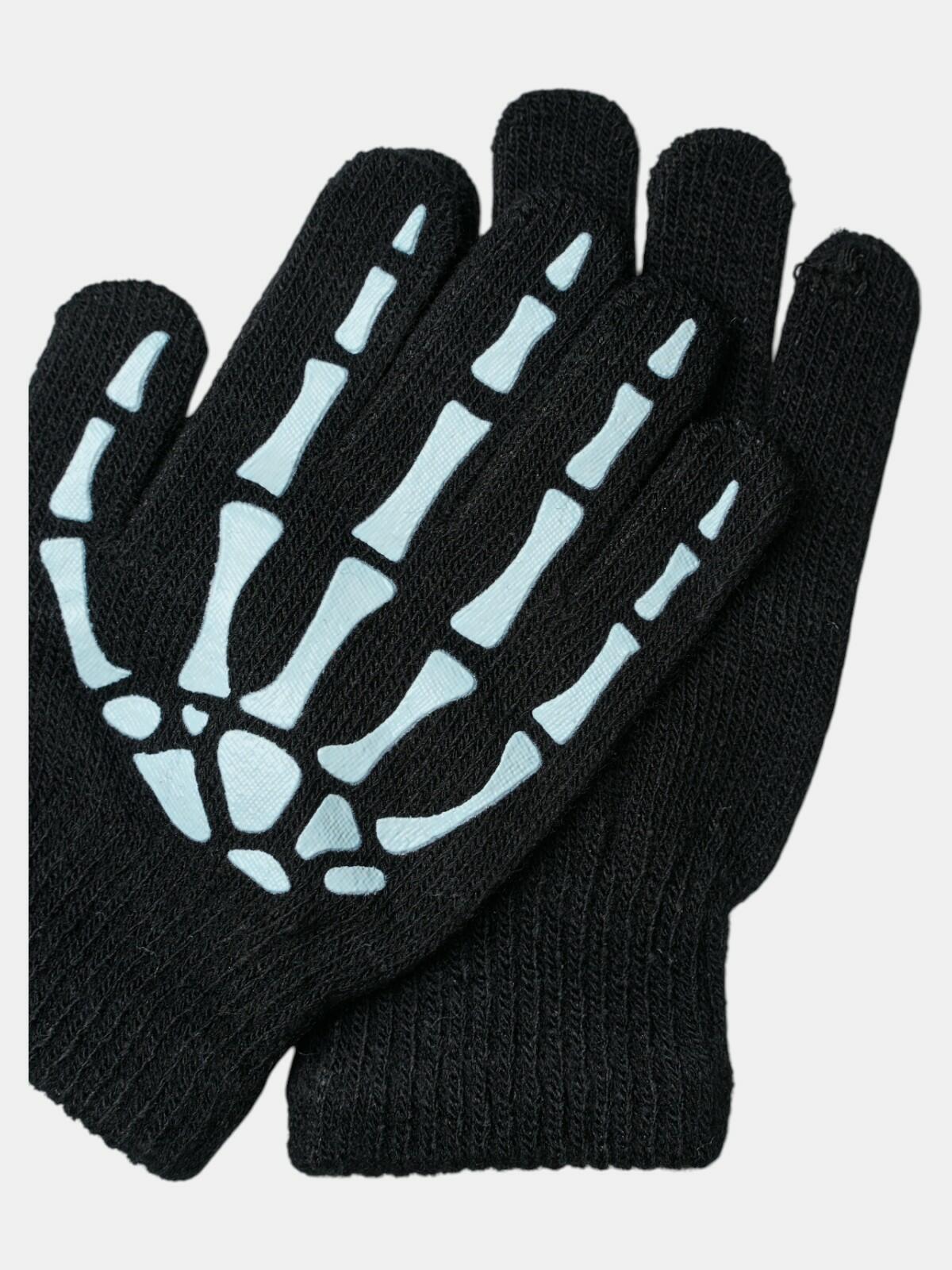 Rękawiczki ze szkieletowym wzorem