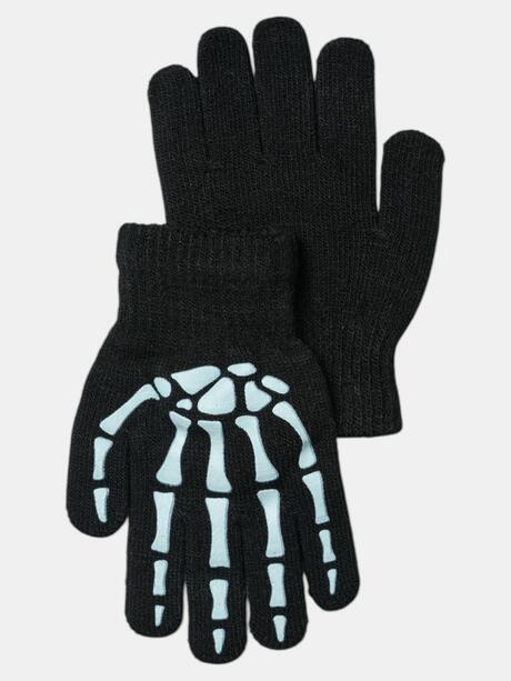 Rękawiczki ze szkieletowym wzorem