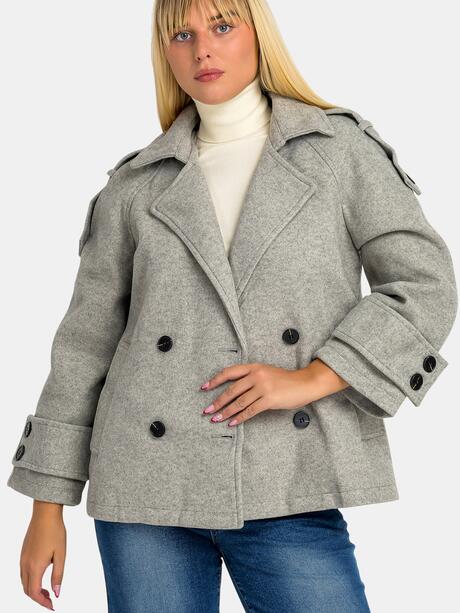 Płaszcz z kieszeniami