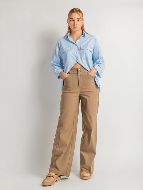 Spodnie z wysokim stanem