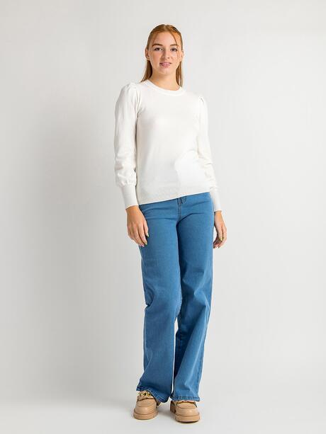 Sweter z domieszką wiskozy