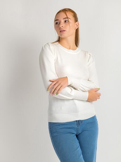 Sweter z domieszką wiskozy
