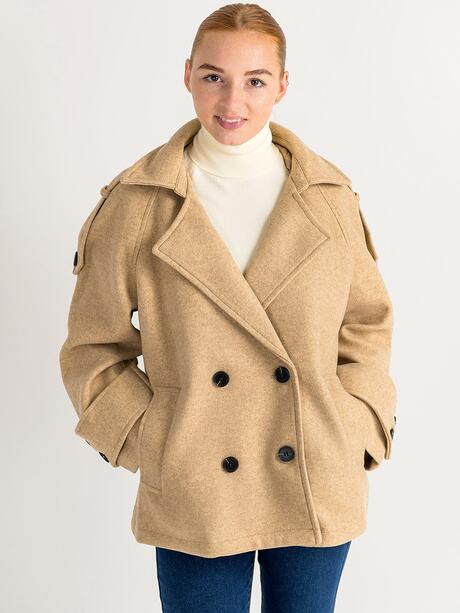 Krótki płaszcz damski