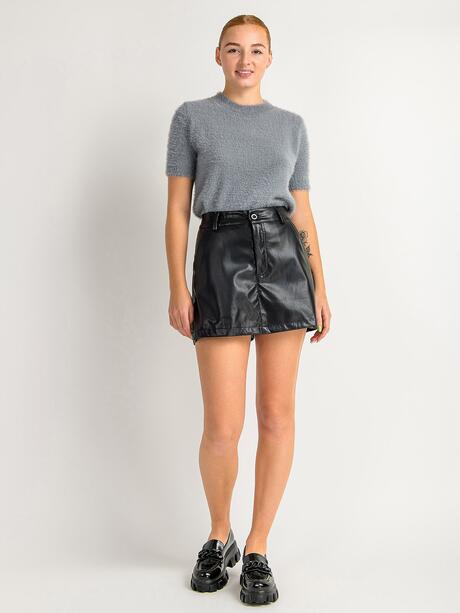 Spódnico - spodenki z imitacji skóry