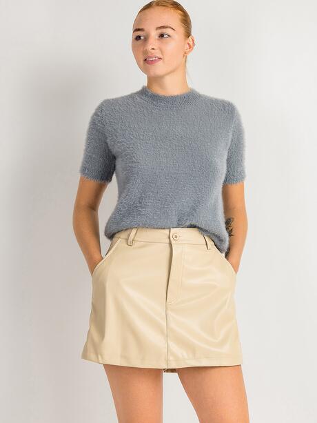 Spódnico - spodenki z imitacji skóry