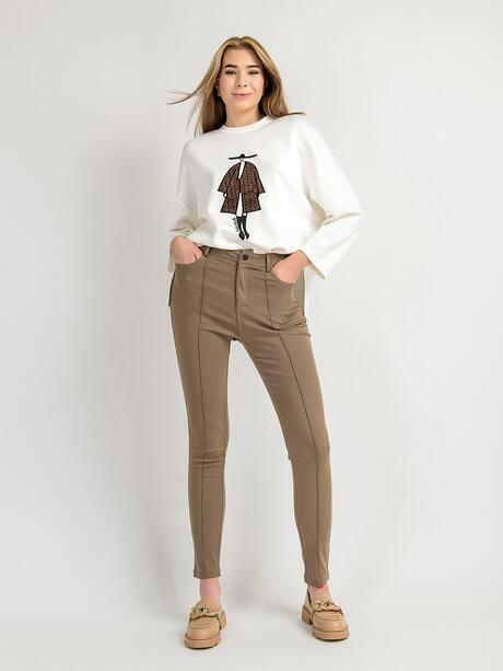 Spodnie skinny bawełniane