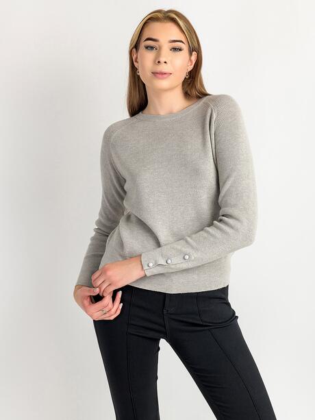 Sweter z ozdobnymi rękawami